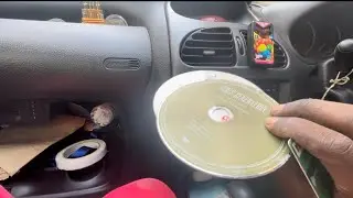 Removing stuck CD in a cd player car @peugeot206