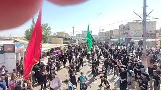 استعراض مدينة الحلة.. موكب شباب جعفر الصادق ع