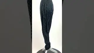 Isabel Marant Etoile, Black/Beige Star Circle Print Elasticated Waist Pant, Size 1, $119.00