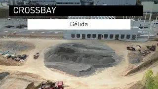 Crossbay Gelida Agosto 23. Construcci&oacute;n de edificio log&iacute;stico
