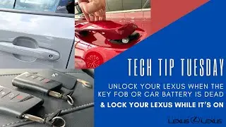 How to Get in Your Lexus with the Emergency Key - Even with a Dead Battery - Tech Tip Tuesday