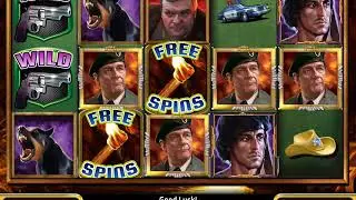 RAMBO: FIRST BLOOD Video Slot Casino Game with a FREE SPIN BONUS BONUS