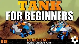 Robocraft - Beginner Tank - Build and Gameplay