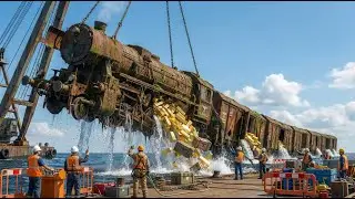 200 Year Old Locomotive Raised from Crushing Ocean Depths Full Restoration ASMR