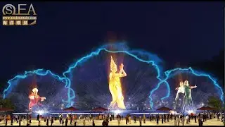 Chiang Mai water show fountain with 3 set water screen and 3 SET laser park fountain