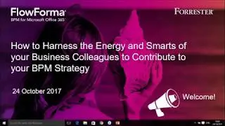'How to Harness the Energy and Smarts of your Business Colleagues' 24/10/17