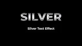 How to Create Silver Text Effect in Photoshop | Easy Tutorial