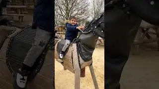 Horse Ride 🙉🙉 @hobbledown Hounslow #shorts #viralshorts #ytshorts #fyp #themepark #amusementpark