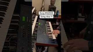 Korg MS2000  Song Idea 11 VINTAGE SYNTH SOUNDS and MUSIC #asmr #chill #techno #relax #trance #EDM