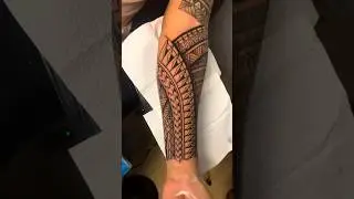 FREEHAND POLYNESIAN TATTOO by damik tattoo #tattoo #freehandtattoo #tattoodesign #tattoos #freehand