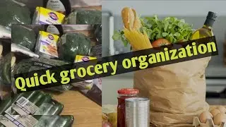 Quick grocery organization||pantry restock|| refill and restock ||minivlog