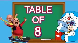8 Table | 8 ka Table | Table of 8 | 8 Times Table Song | 8 ka Pahada | Multiplication Tables English