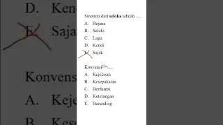 Part 1 Soal Sinonim #latihansoal #sinonim #soalcpns #soallpdp #lpdp  #sbmptn