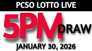 Lotto Result Today 5pm Draw January 30, 2026 Swertres Ez2  PCSO LIVE