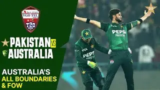 Australia's All Boundaries & FOW | Pakistan vs Australia | Match 3 | T20I Series 2026 | PCB | MJ1K