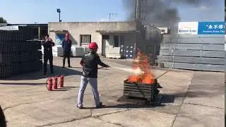 Fire drill at Arctech Solar's factory