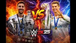 Ronaldo vs Messi | WWE 2k25 Live 🔴 #shorts #shortslive #shortsfeeds #cr7 #messi