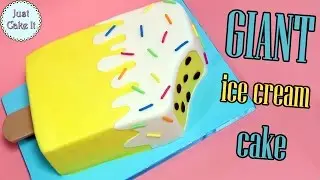 Giant Popsicle cake! How to make popsicle ice cream cake tutorial