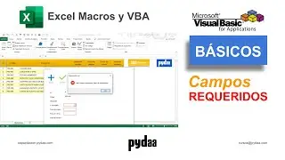 Excel y VBA / Campos requeridos en formularios