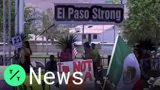 El Paso Strong: Protesters Await Trump's Arrival