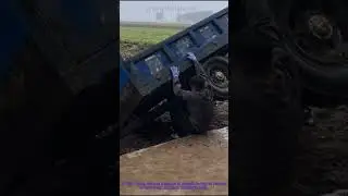 Farm Truck Rescue Gone Wrong: Person Trapped During Recovery