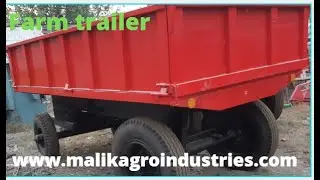 farm trailer Double axle/malikagroindustries