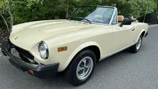 1979 Fiat 124 Spider Walk around video 6/14/23