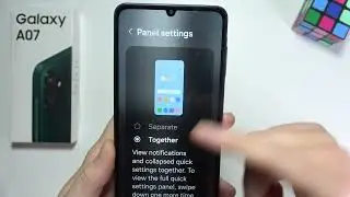 Samsung A07: How to Show Quick Settings & Notifications Together