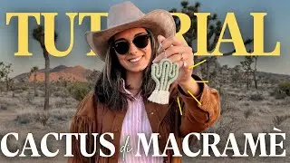 Impara a realizzare un Portachiavi a forma di Cactus in Macram&egrave; 😍🌵 (tutorial facile)
