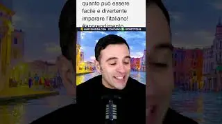 Imparare l'italiano &egrave; facile e divertente con il mio video corso gratuito! Seguimi per imparare