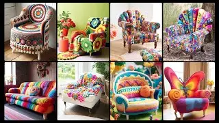 Crochet Lazy Sofa Ideas|| Cozy Home Inspiration #crochet #design #trending 