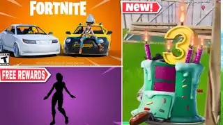 *NEW FREE EMOTE! Fortnite 3rd Birthday Reward, Cars Release Date!