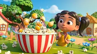 Три маленьких игрушечных попкорна: Поп-поп-поп | Детские песенки для детей и малышей