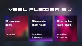 Weekend uittips 29-11 /1-12