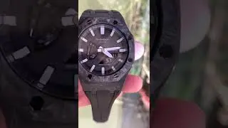 Carbon Fiber Case CasiOak Mod Kit GEN4 for GA2100/2110 Metal Bezel Modification Rubber Watch Case