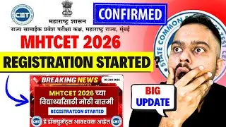 MHT CET 2026 REGISTRATION STARTED LIVE ?😱🚨| यह डॉक्युमेंट्स लगेंगे😱😱| #mhtcet2026 Big Update🚨🚨
