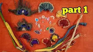 Make attachment or accessories of turban of laddu gopal very easy and step by step |part1