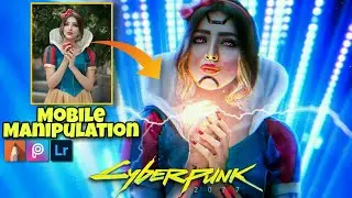 Snow White Cyberpunk Mobile Manipulation Editing PicsArt Malayalam | Speed Art