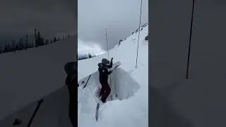 Snow stability test on an upper elevation north facing slope in the western Uintas