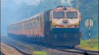 India's First Prototype 4500hp WDP4B EMD powers AGARTALA - DELHI Tejas Rajdhani Express |Abhinav LHB