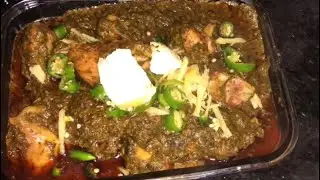 Delicious deghi palak chicken