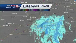 Accumulating snow will push out of the metro Wednesday morning