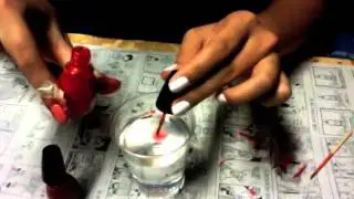Marbeling Nail Art