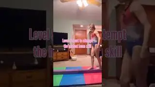 Level 9 Gymnast Attempts Hardest Beam Skill 👀😂 #level9gymnast #gymnast #beam
