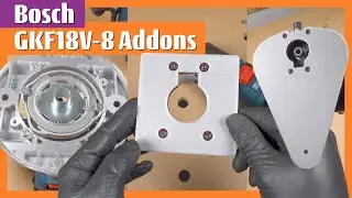 Bosch GKF 18V-8 Adapter for copy rings - Square base - Side handle base edge working | #boschtools