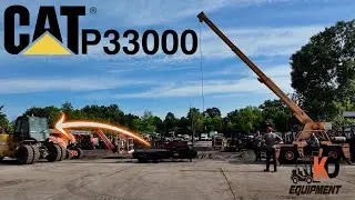 Attaching a Mast Onto a 33,000lb Forklift with a Crane
