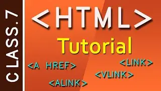 HTML Tutorial Class 7 HTML a Link Tutorial with example Marquee tag