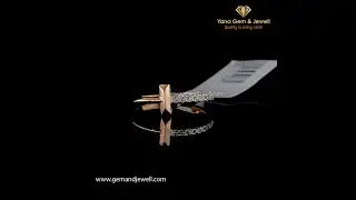Designing Rose Gold Diamond Ring in T shape For Girl Gift of Luxury | Yana Gem And Jewell