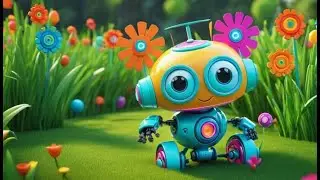 Six Tiny Robots Zoom and Zap + More Nursery Rhymes & Kids Songs