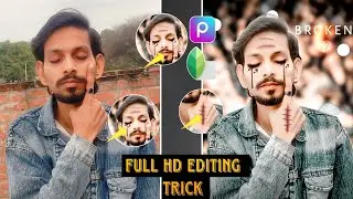 Sad Photo Editing Full Tutorial | Broken heart photo editing | PicsArt Photo Editing |Fake love edit